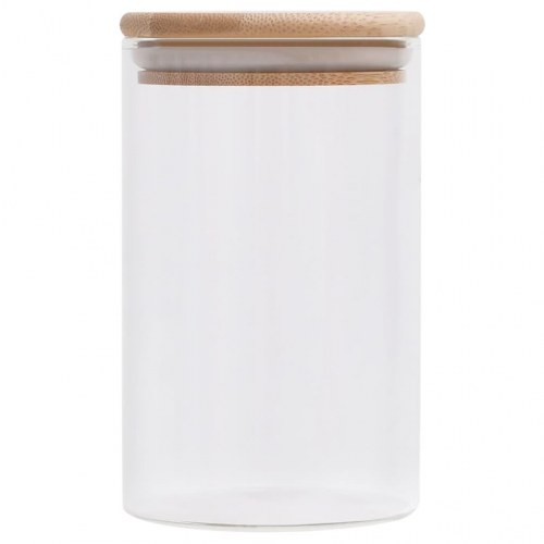 Opbevaringsglas med bambuslåg 10 stk. 260 ml
