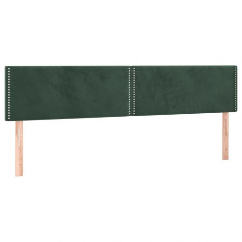 Kontinentalseng med madras 180×200 cm - fløjl, mørkegrøn