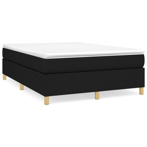 Boxspring sengeramme 140x200 cm - stof, sort