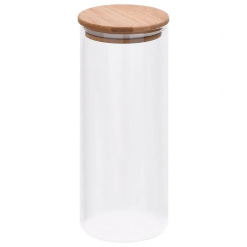 Opbevaringsglas med bambuslåg 6 stk. 1000 ml