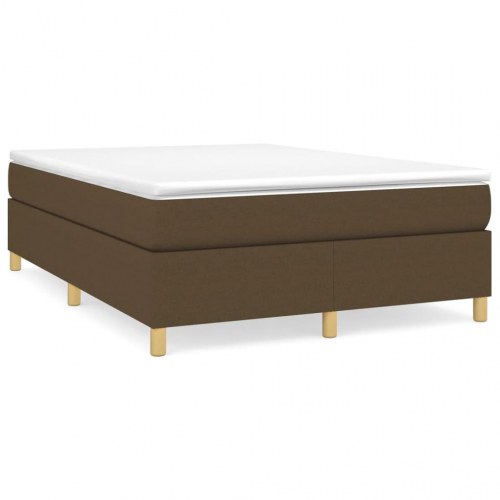 Boxspring sengeramme 140×200 cm i stof - mørkebrun