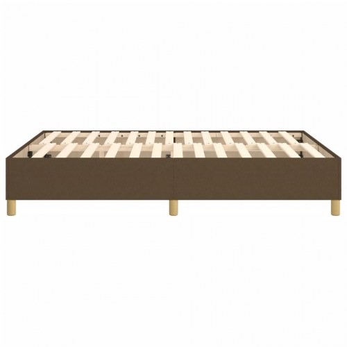 Boxspring sengeramme 140×200 cm i stof - mørkebrun