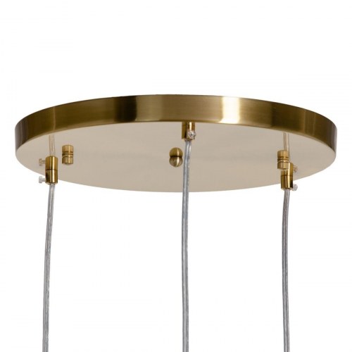 Loftslampe Krystal Gylden Metal 27 cm 31 x 31 x 45 cm
