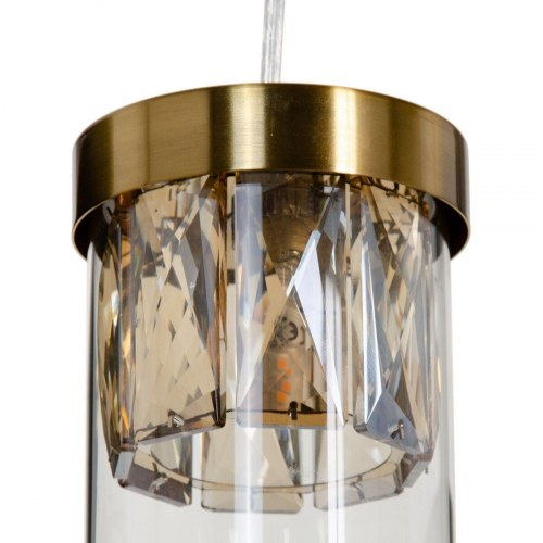 Loftslampe Krystal Gylden Metal 27 cm 31 x 31 x 45 cm