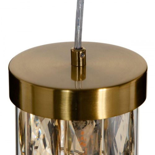 Loftslampe Krystal Gylden Metal 27 cm 31 x 31 x 45 cm