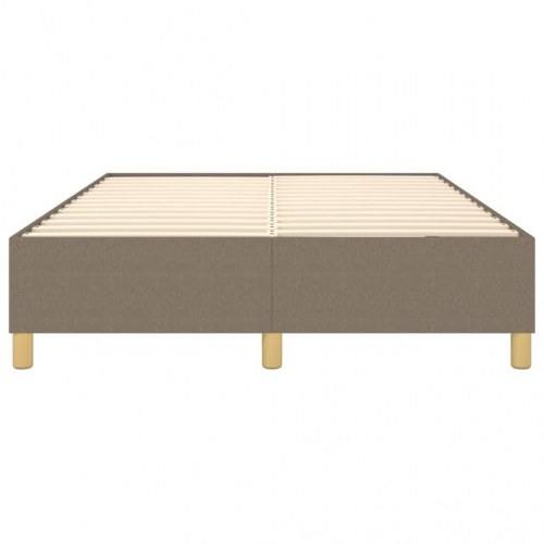 Boxspring sengeramme 140x200 cm - stof gråbrun