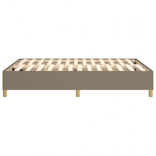 Boxspring sengeramme 140x200 cm - stof gråbrun