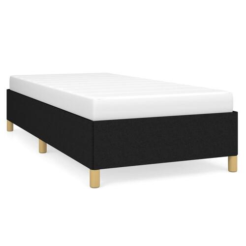 Sengeramme uden madras Sort 100x200 cm Stof