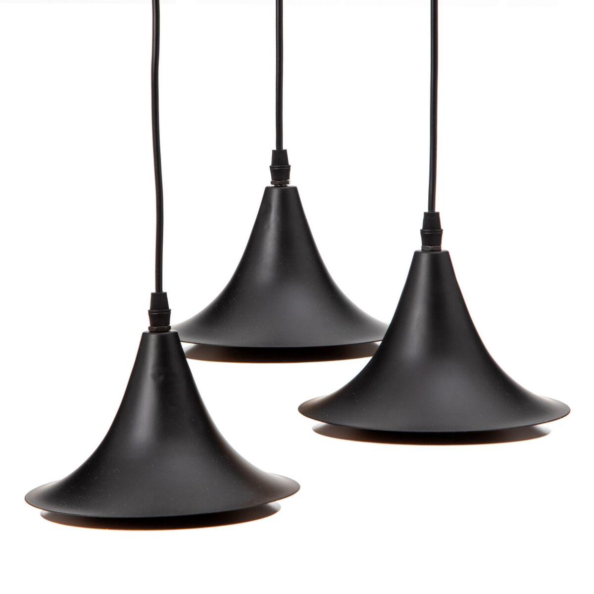 Loftslampe 36 X 36 X 130 Cm Sort Gylden Metal Ø 18 5 Cm