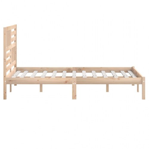 Sengeramme uden madras 120 x 190 cm i massivt fyrretræ