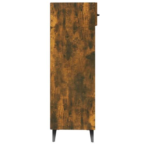 Skoreol 30x35x105 cm konstrueret træ røget egetræsfarve