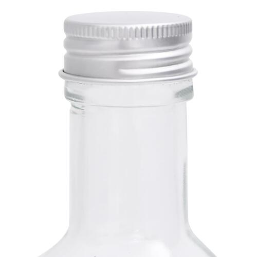 Glasflasker med skruelåg 12 stk. 250 ml firkantet