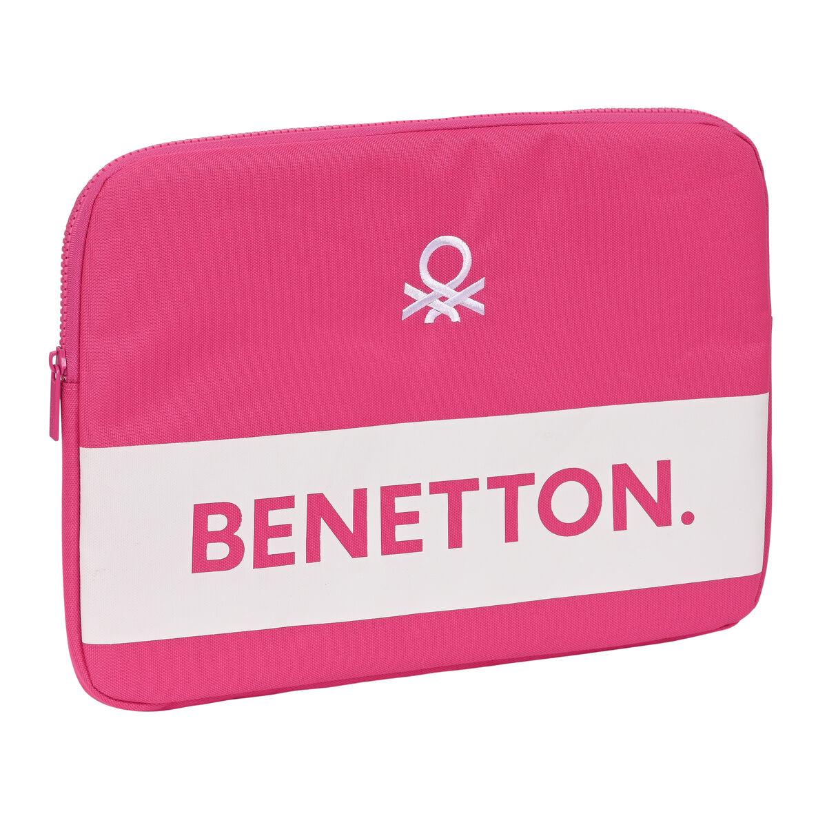 Laptop sleeve Benetton - fuchsia, 14" (34 × 25 × 2 cm)
