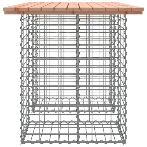 Havebord i gabiondesign 100×70×72 cm - massivt Douglas-træ