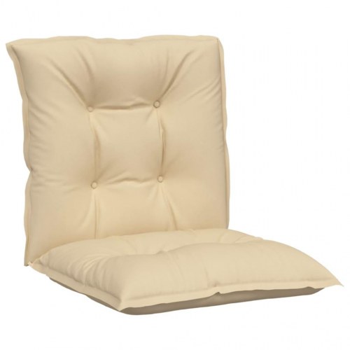 Stolehynder m. lav ryg 4 stk. 100x50x7 cm stof beige