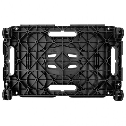 Møbelhunde 2 stk. 200 kg polypropylen sort