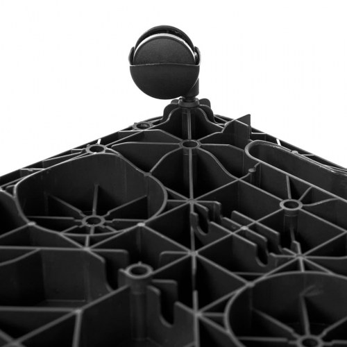 Møbelhunde 2 stk. 200 kg polypropylen sort