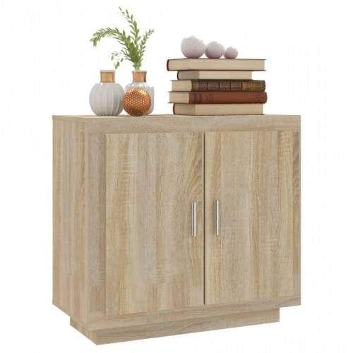 Skænk 80x40x75 cm konstrueret træ sonoma-egetræsfarve