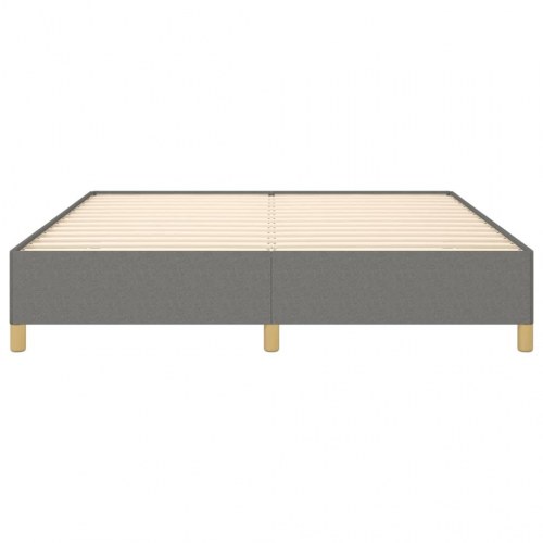 Boxspring sengeramme 160×200 cm i stof - mørkegrå