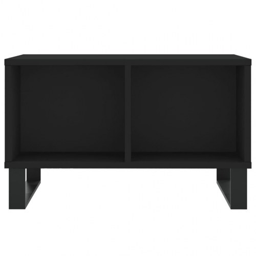 Sofabord 60x50x36,5 cm konstrueret træ sort