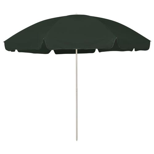 Strandparasol 300 cm grøn