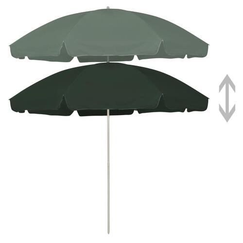Strandparasol 300 cm grøn