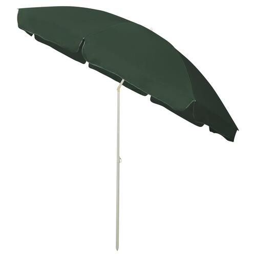 Strandparasol 300 cm grøn