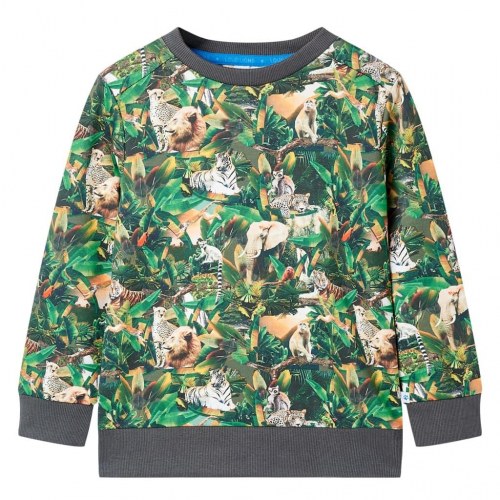 Sweatshirt til børn str. 116 med dyreprint