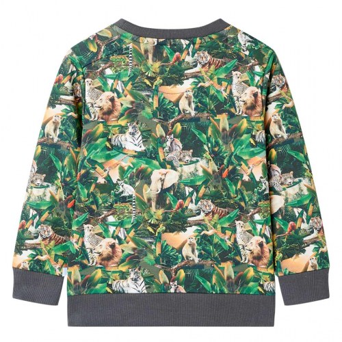 Sweatshirt til børn str. 116 med dyreprint