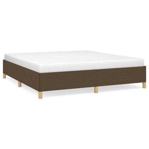 Boxspring sengeramme 160×200 cm - stof, mørkebrun