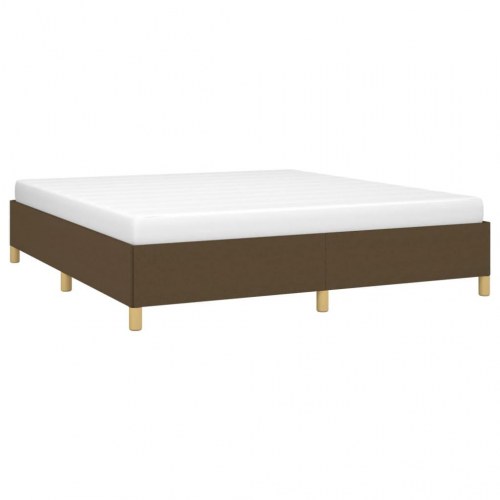 Boxspring sengeramme 160×200 cm - stof, mørkebrun