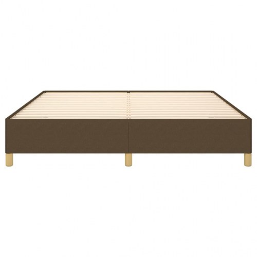 Boxspring sengeramme 160×200 cm - stof, mørkebrun