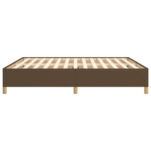 Boxspring sengeramme 160×200 cm - stof, mørkebrun