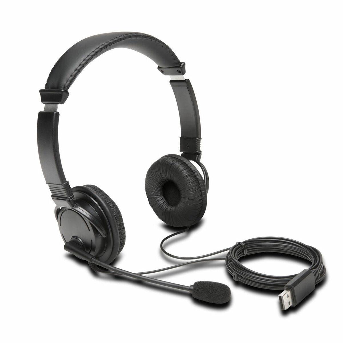 Headset med mikrofon Kensington K97601WW - USB, sort billede