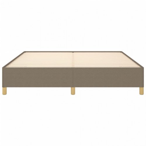 Sengeramme uden madras 160x200 cm stof gråbrun