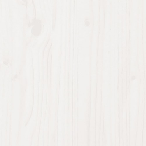 Plantekasse 70x40x46 cm massivt fyrretræ hvid