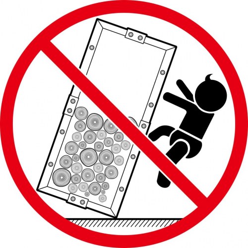 Brændevogn 30 x 35 x 81 cm stål