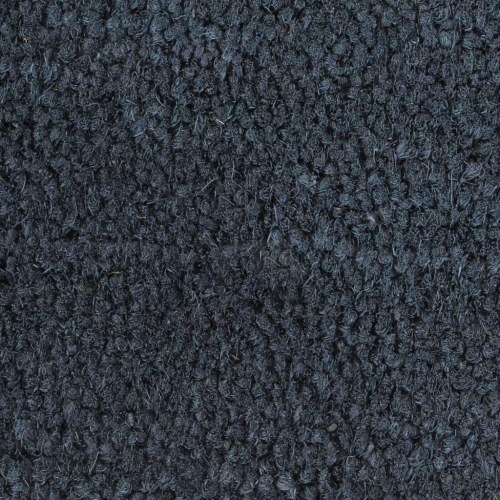Dørmåtte 100×200 cm i tuftet coir - mørkegrå med skridsikker PVC-bagside