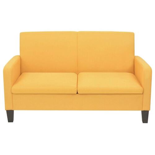 2-personers sofa 135 x 65 x 76 cm gul