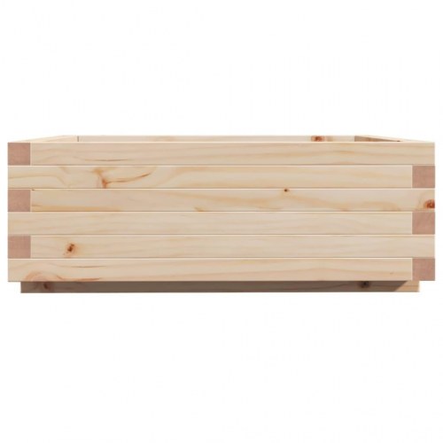 Plantekasse 70x70x26,5 cm massivt fyrretræ