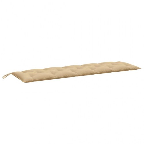 Hynder til havebænk 2 stk. 180x50x7 cm stof meleret beige