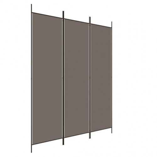 3-panels rumdeler 150 x 220 cm - antracitgrå