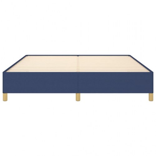 Boxspring sengeramme 160×200 cm i stof - blå