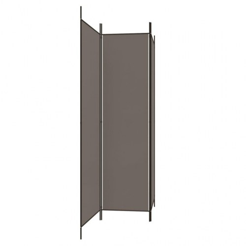 3-panels rumdeler 150 x 220 cm - antracitgrå