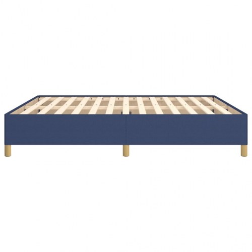 Boxspring sengeramme 160×200 cm i stof - blå