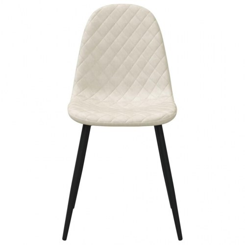 Spisebordsstole 4 stk. velour cremehvid