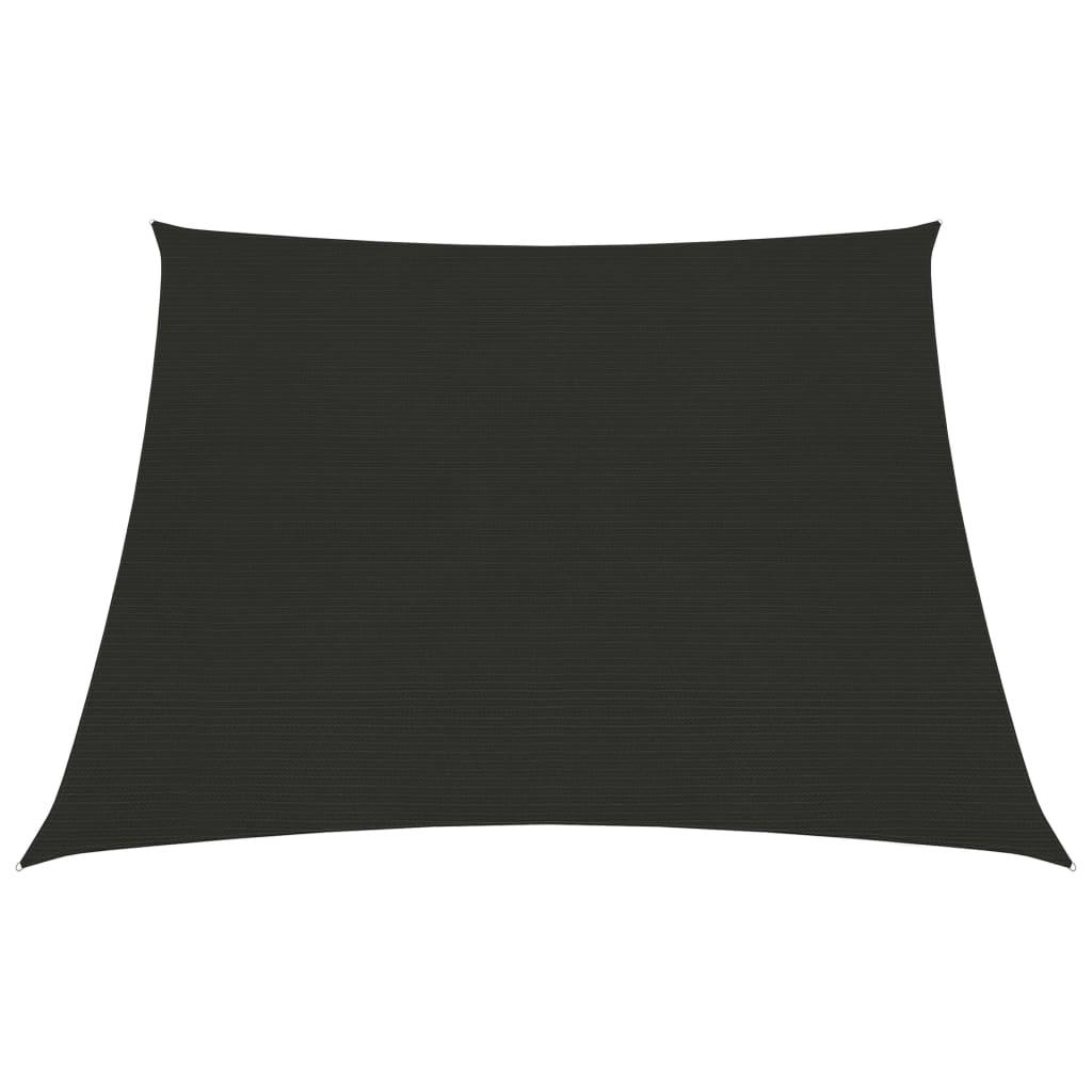 Solsejl 3/4x3 m 160 g/m² HDPE sort
