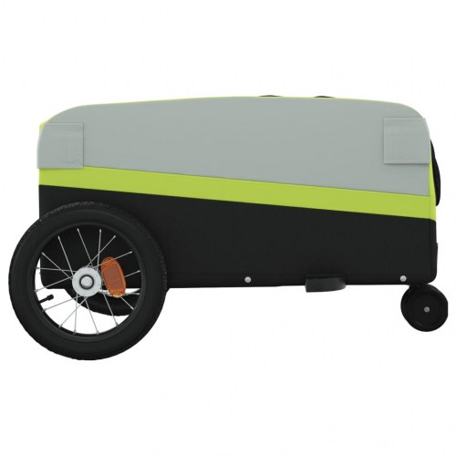 Cykelanhænger 30 kg - jern, sort/grøn