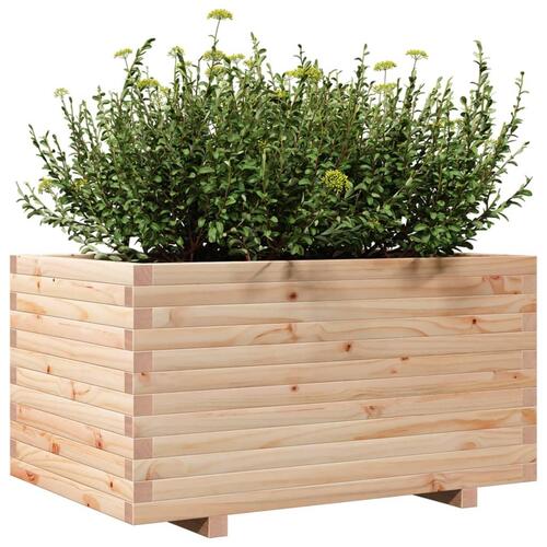 Plantekasse 90x60x49,5 cm massivt fyrretræ