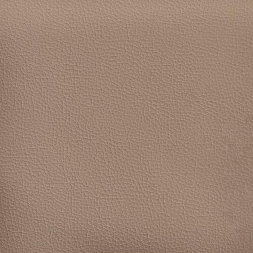 Seng 120x200 cm kunstlæder cappuccinofarvet